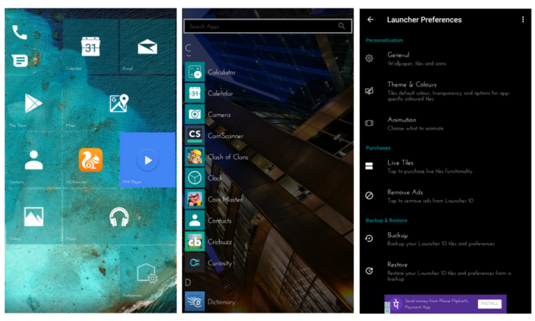 windows 10 launcher for android