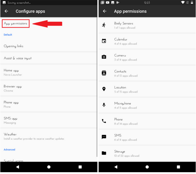 Check And Manage App Permissions on Android