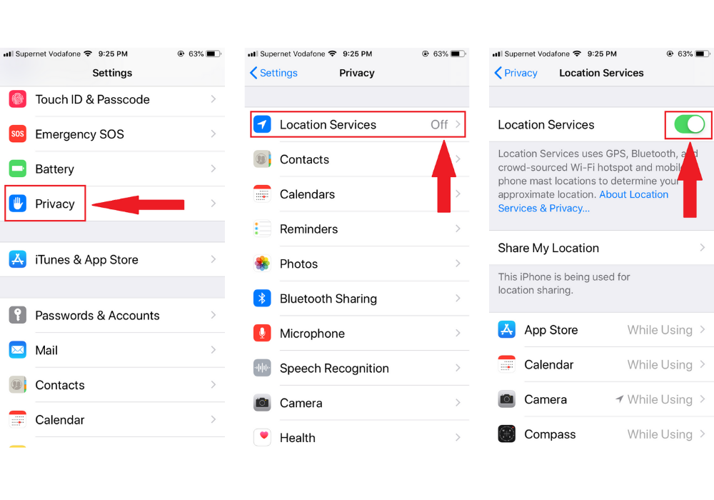How To Turn On Location Services on iPhone